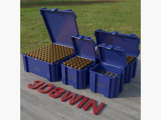 Filamelt skrzynka na amunicję / .308 Winchester / 'klapka' / skrzynka na naboje, skrzynka na amunicję