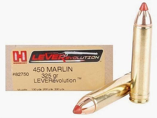 Hornady Leverevolution .450 Marlin 325GR FTX 20 Patronen