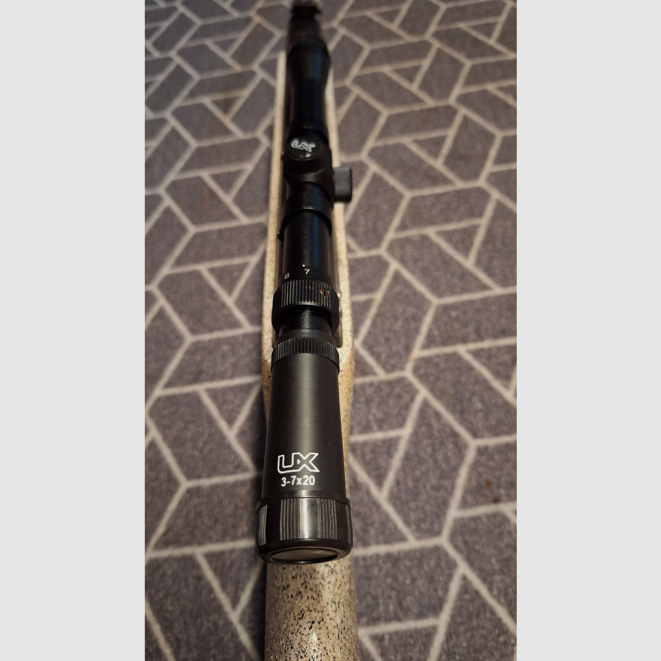 Haenel III-60 "Q1" carabina de aire DDR con scope. ¡pieza única para coleccionistas!