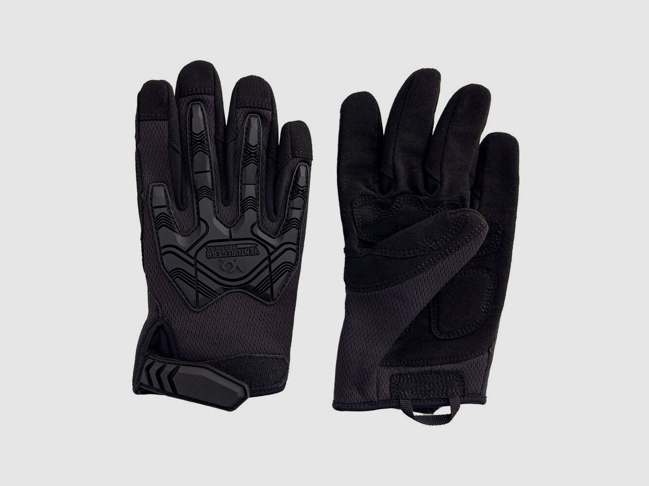 Venture Gear Tactical Hook & Loop Impact Gloves L Schwarz