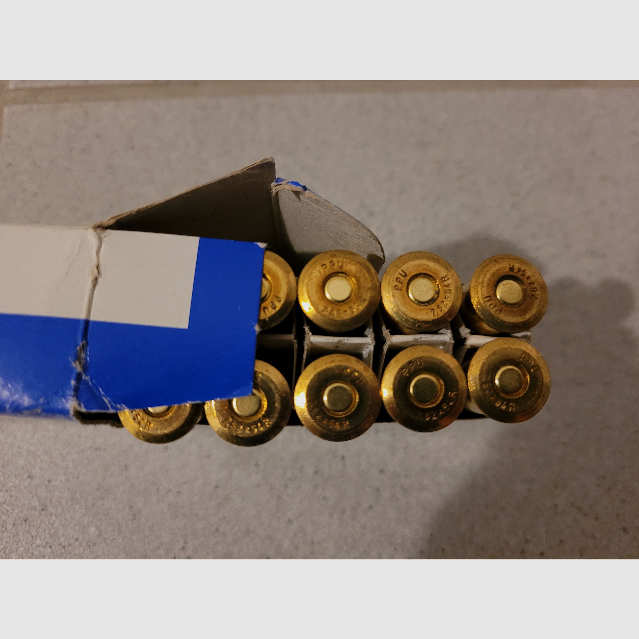 180 Schuss VM FMJ 7,62x54R Mosin Nagant von PPU