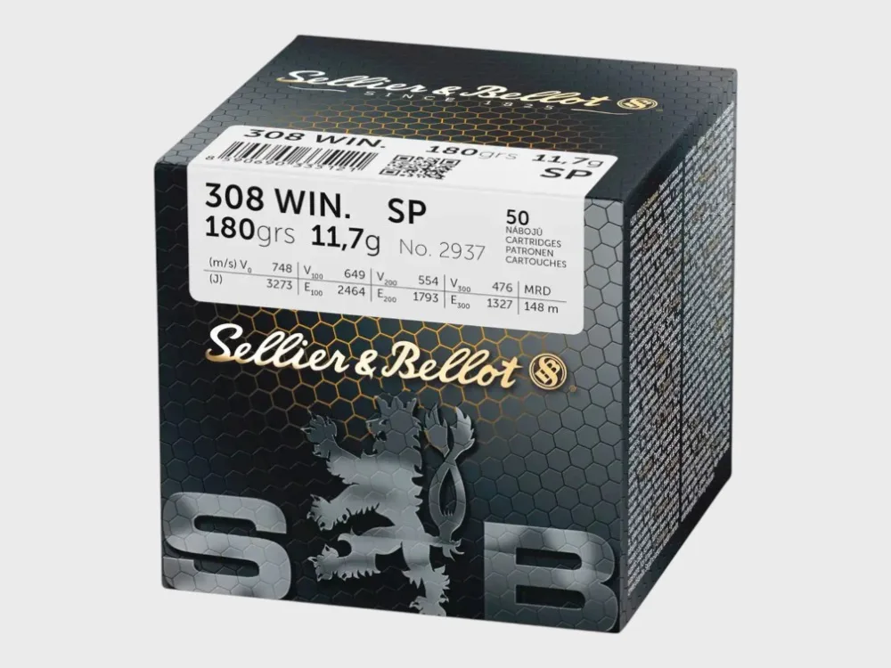 Sellier & Bellot .308 WIN 180grs. / 400 pz., immagine 1 di 2