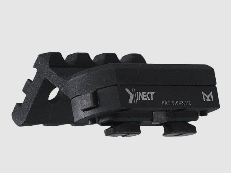 KDG Kinect M-LOK Offset Mount with Picatinny 3 Slots Black