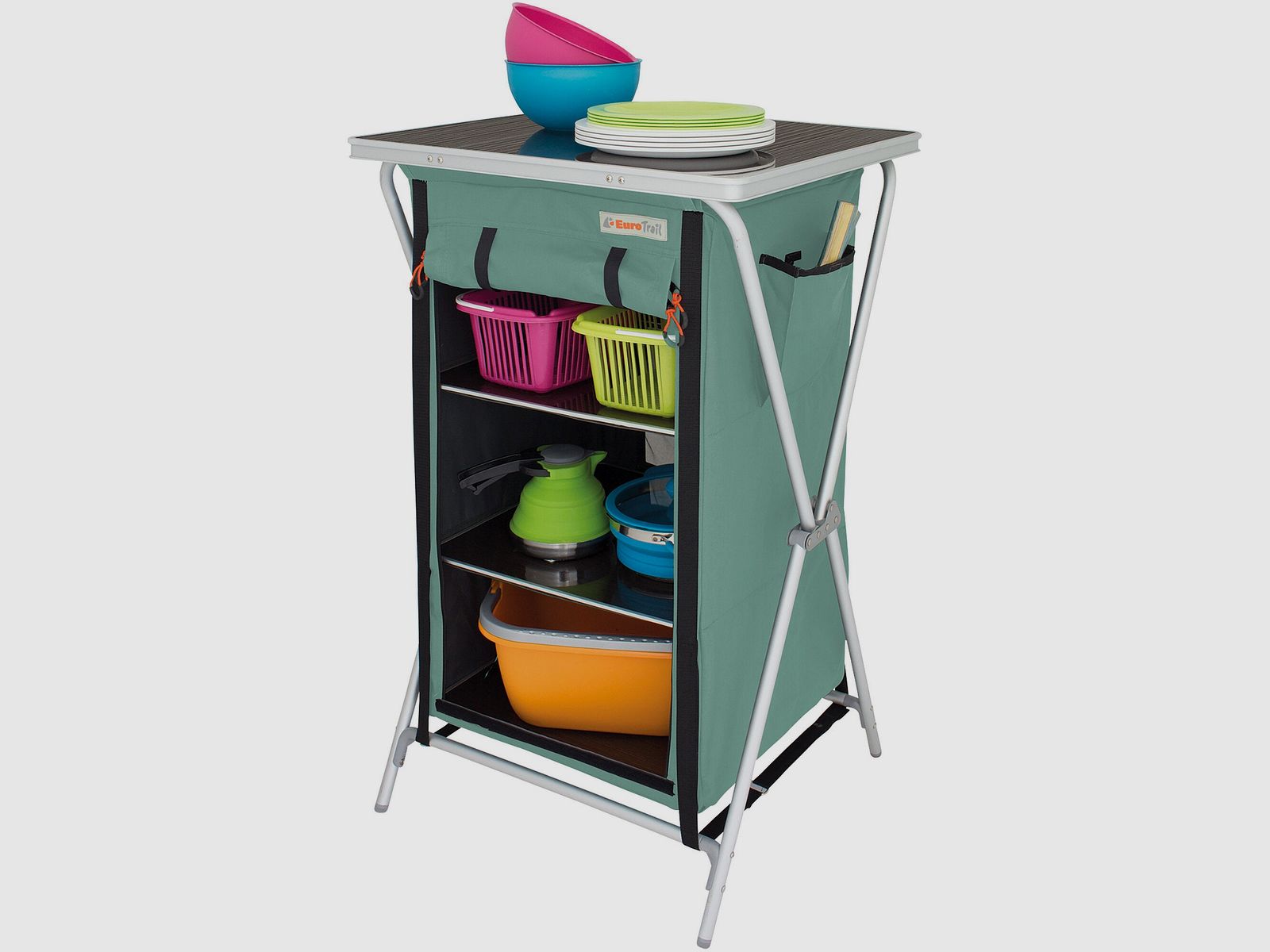 Campingschrank, lichtblauw, Aubenas, afbeelding 3 van 4