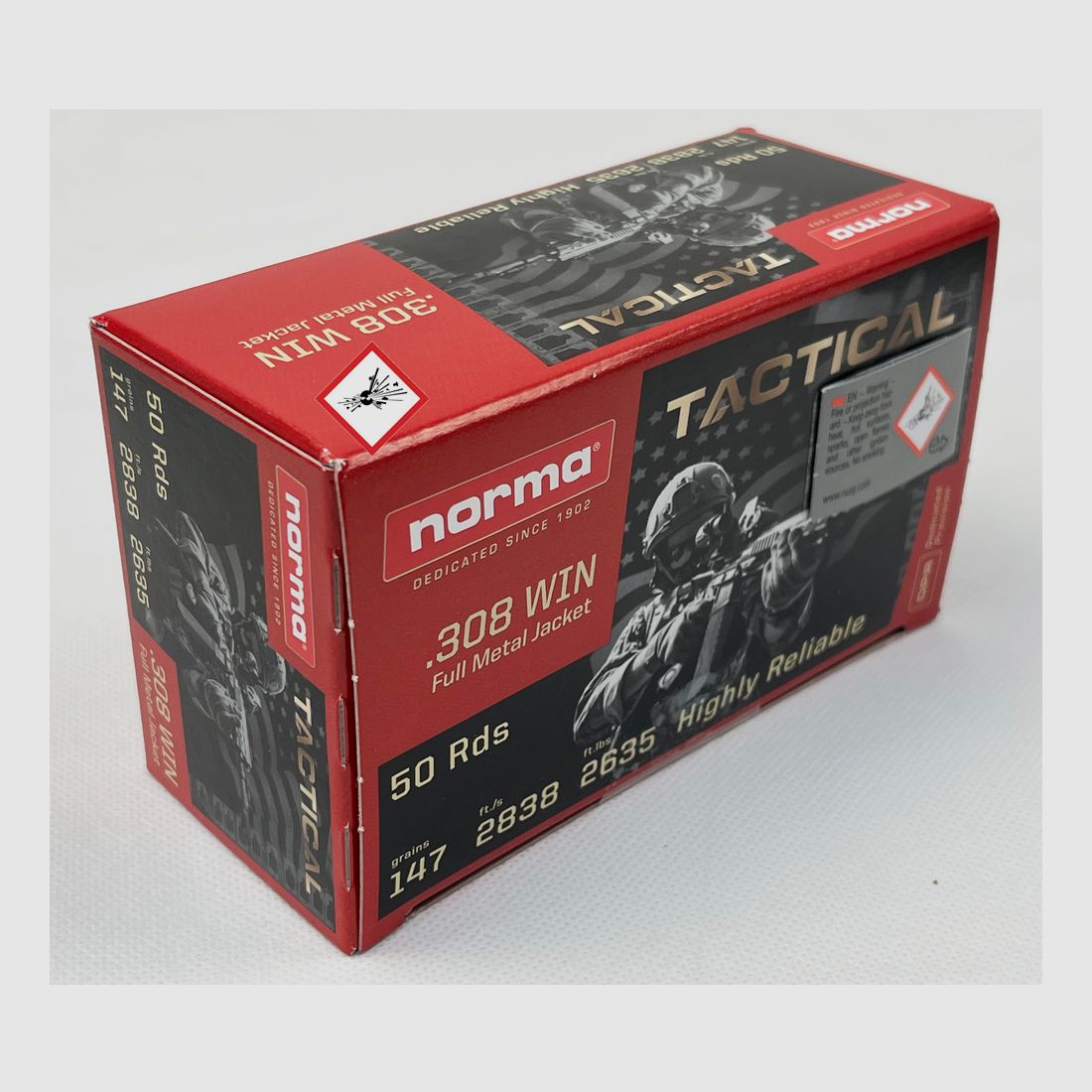 Norma Tactical Büchsenpatrone .308 Win VM 147grs