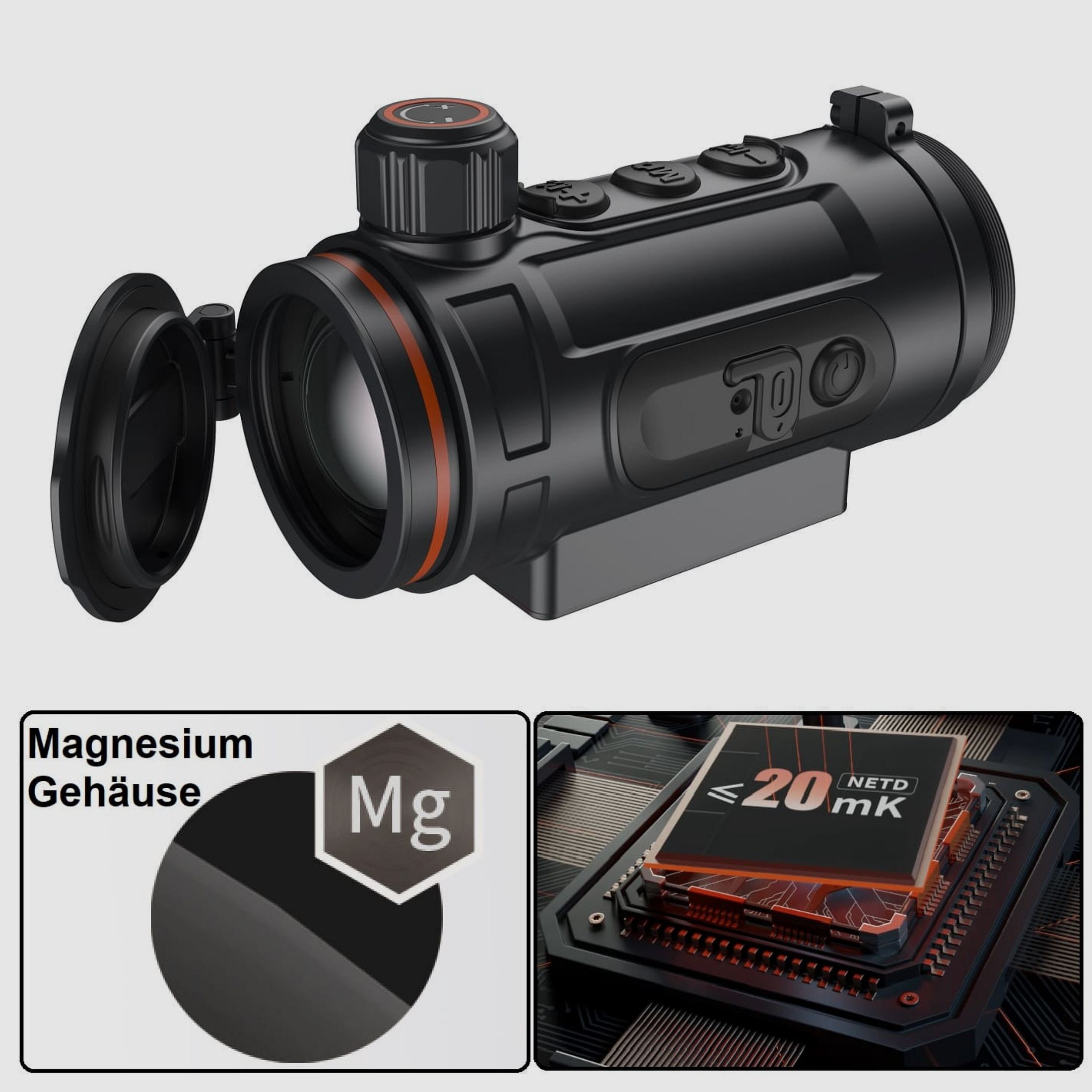 Thermtec Hunt 335 Wärmebildvorsatzgerät 384 x 288 Pixel ≤ 20 mK NETD