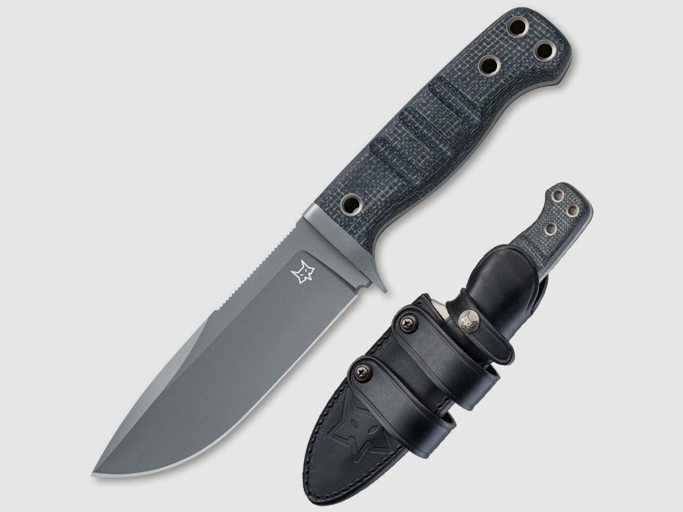 FX-103 MB Outdoor-Messer mit hochwertiger Lederscheide