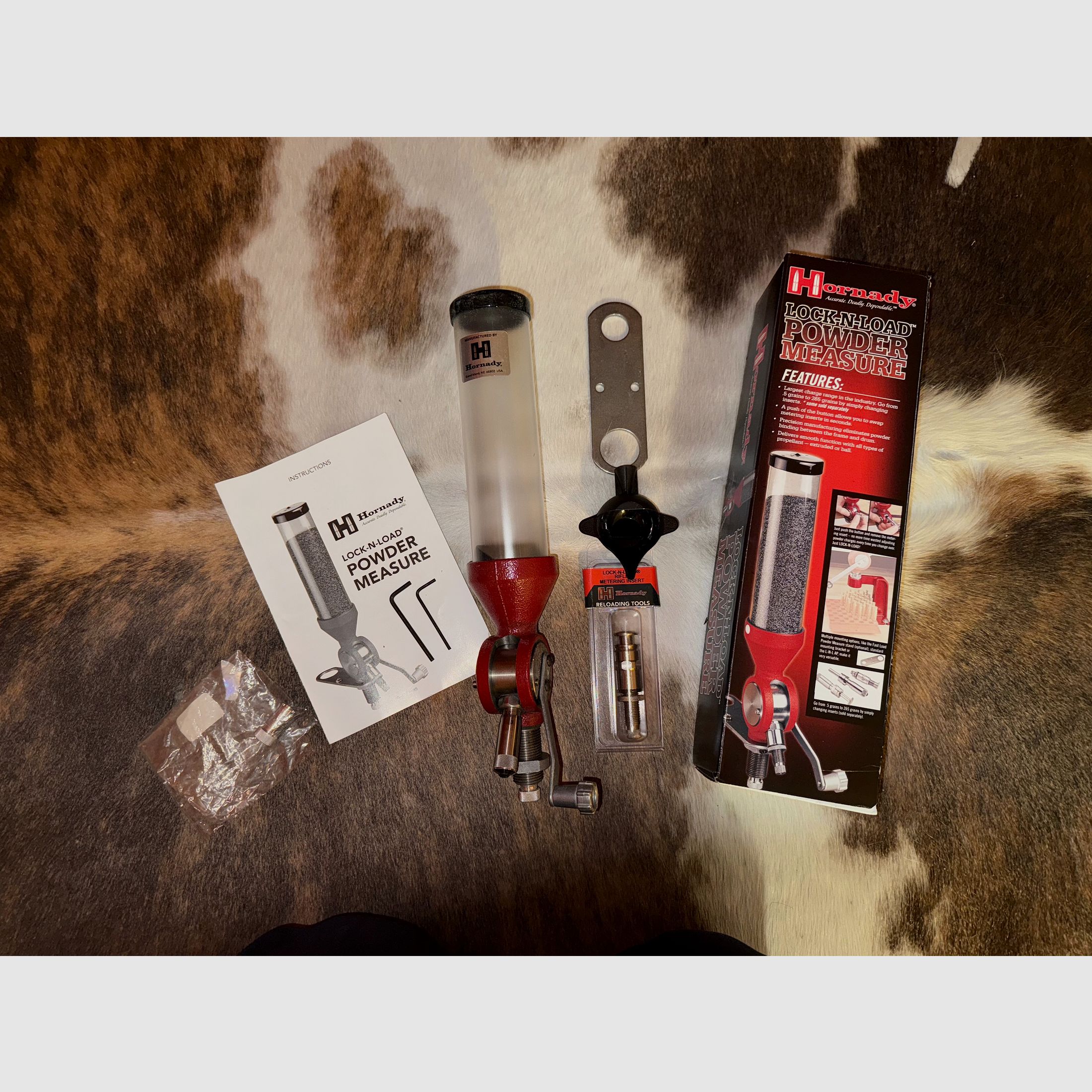 Misuratore di polvere Hornady Lock-N-Load (incluso inserto per misurazione fucile)