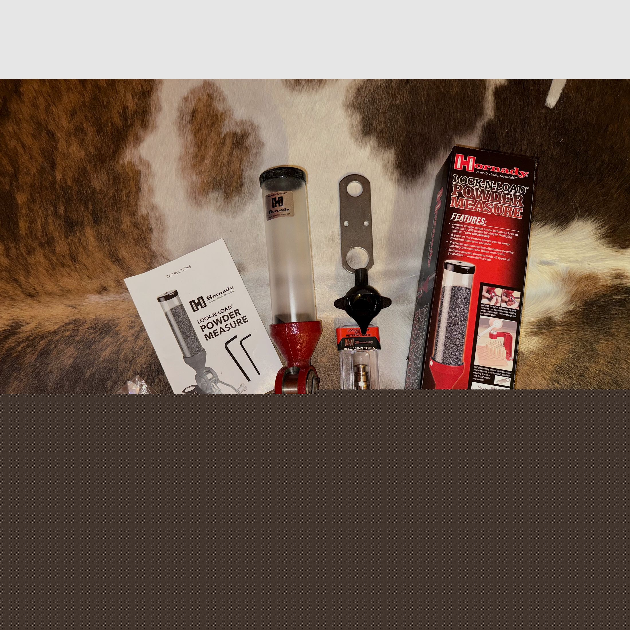 Urządzenie do pomiaru proszku Hornady Lock-N-Load (w tym wkładka do pomiaru broni)