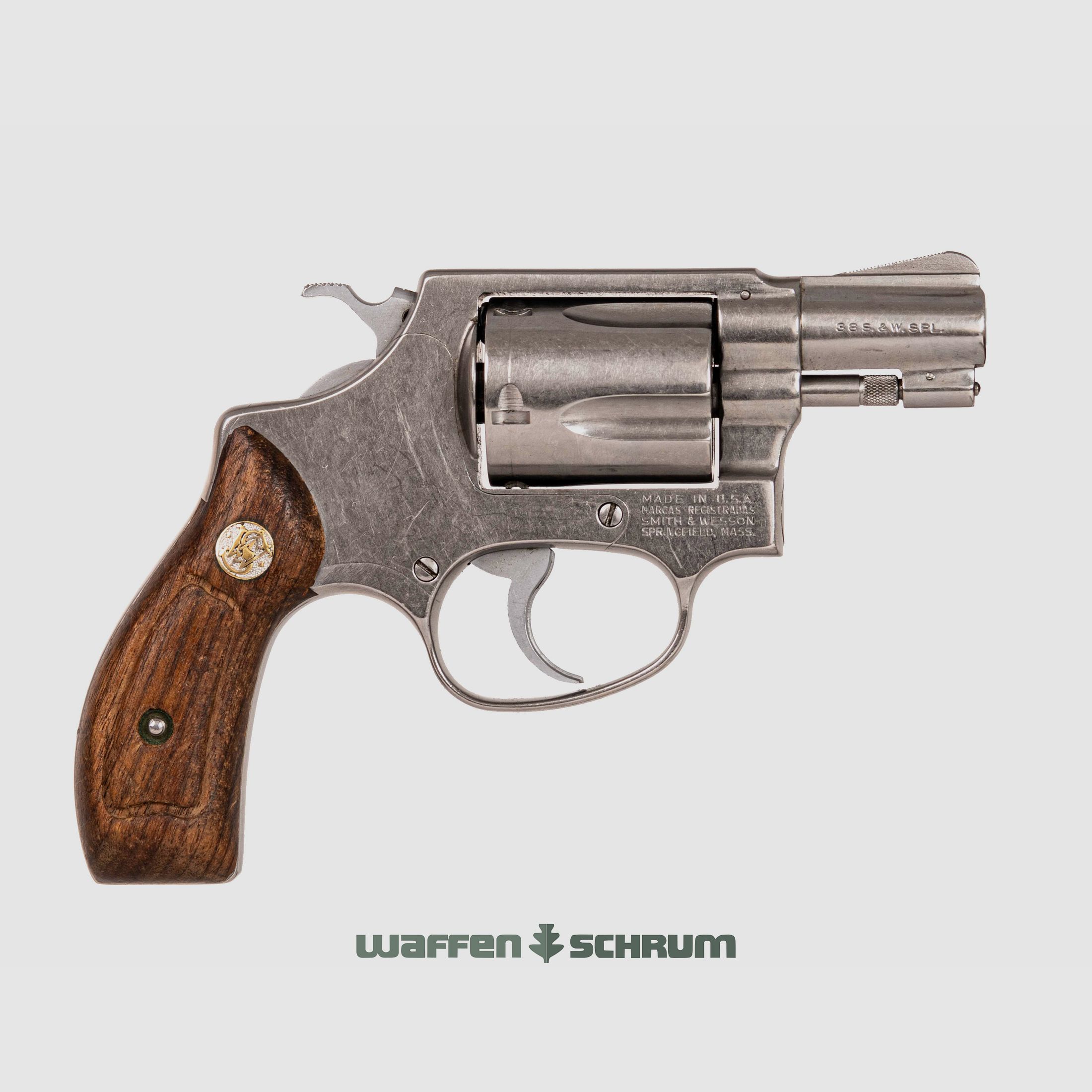 Smith & Wesson 60 , Holzgriffschalen, .38Special