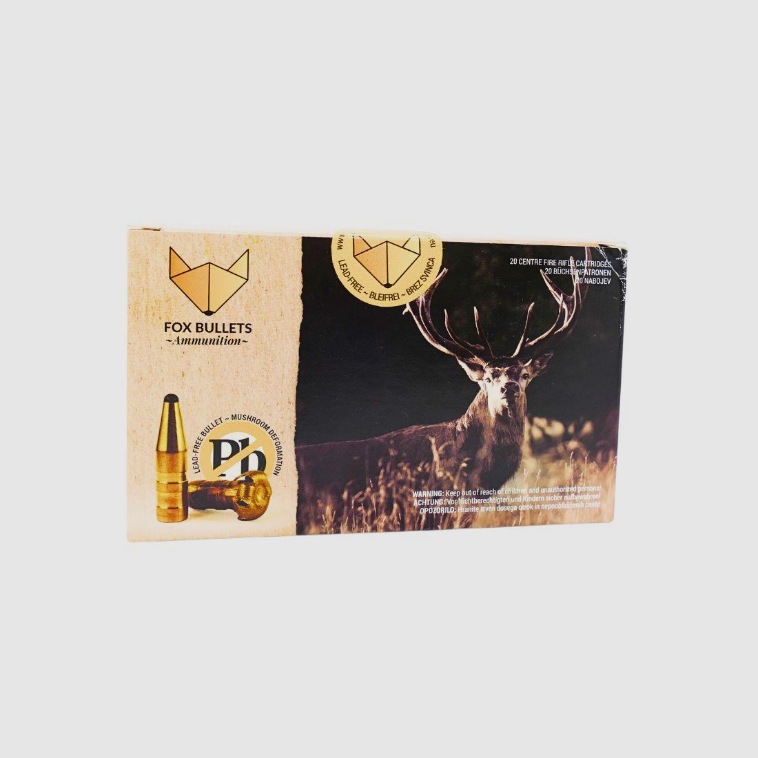 Fox-Bullets .308 Win.Hunter Classic 10,7g/165gr Büchsenpatronen Bleifrei