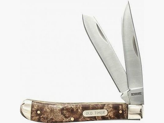 Navaja de bolsillo doble hoja marron OLD TIMER