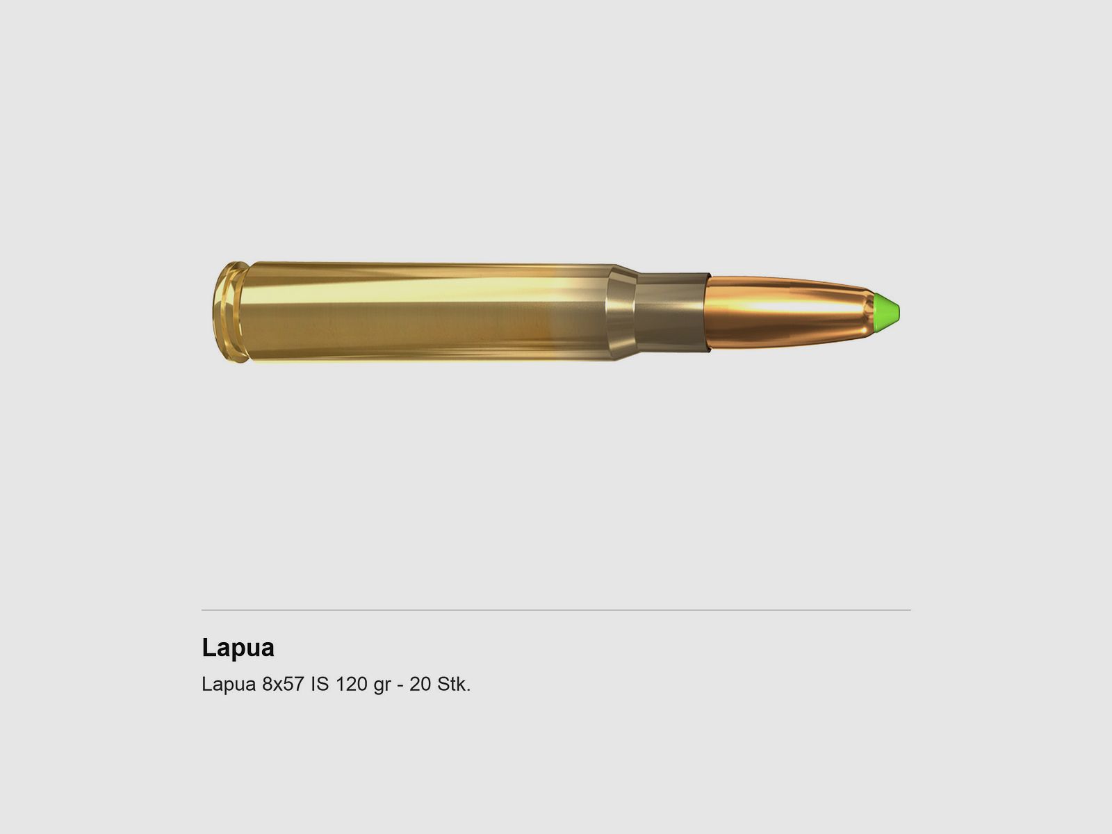 Lapua 8×57 IS 120 gr – 20 Stk.