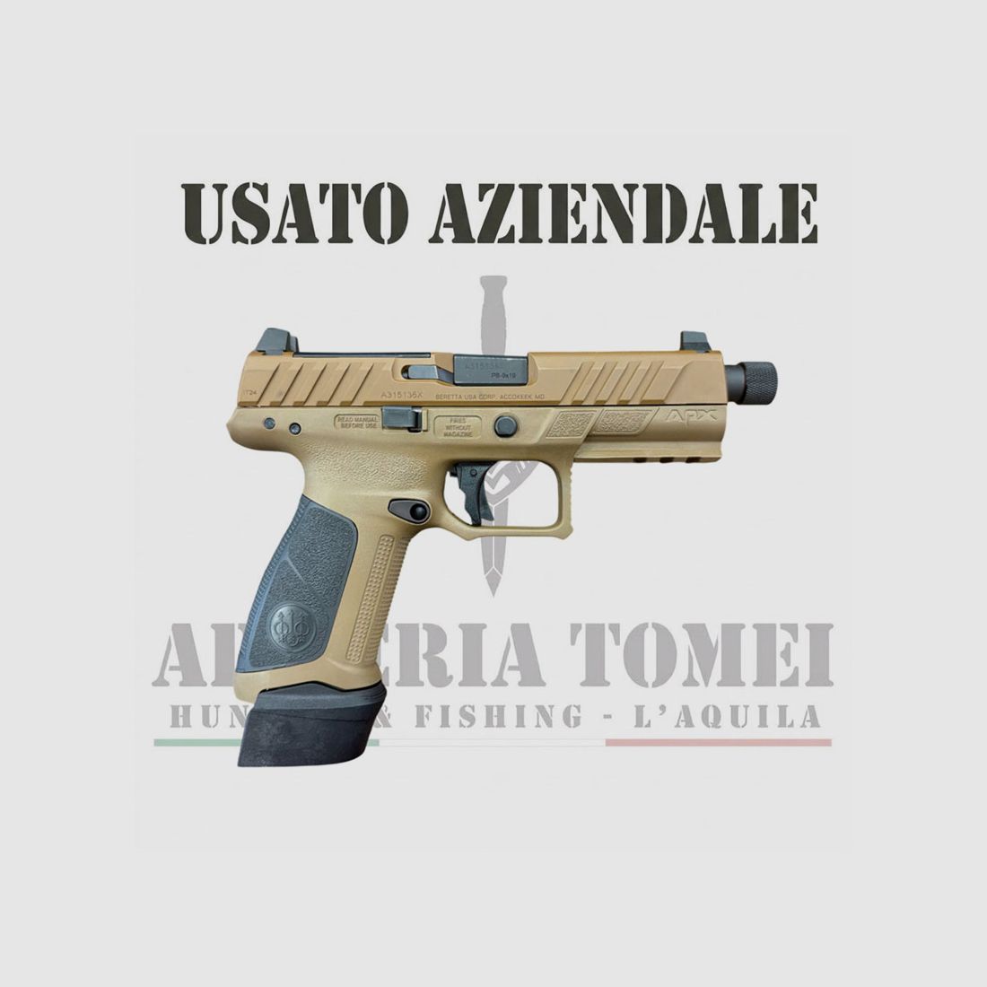 USATO – PISTOLA – BERETTA MOD. APX A1 TACTICAL FDE cal. 9×19, immagine 2 di 4
