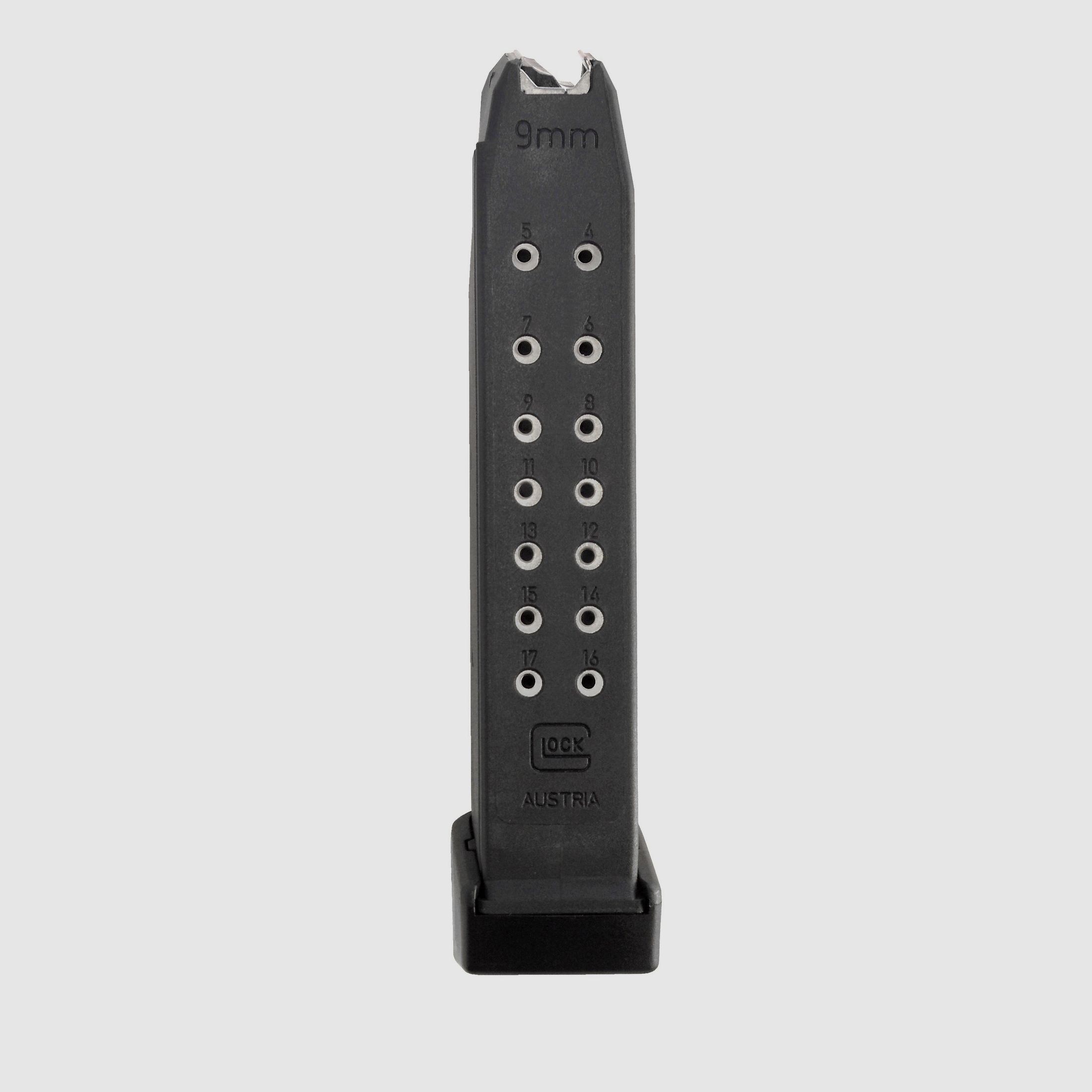 Glock 17 Magazin 19 Schuss 9mm