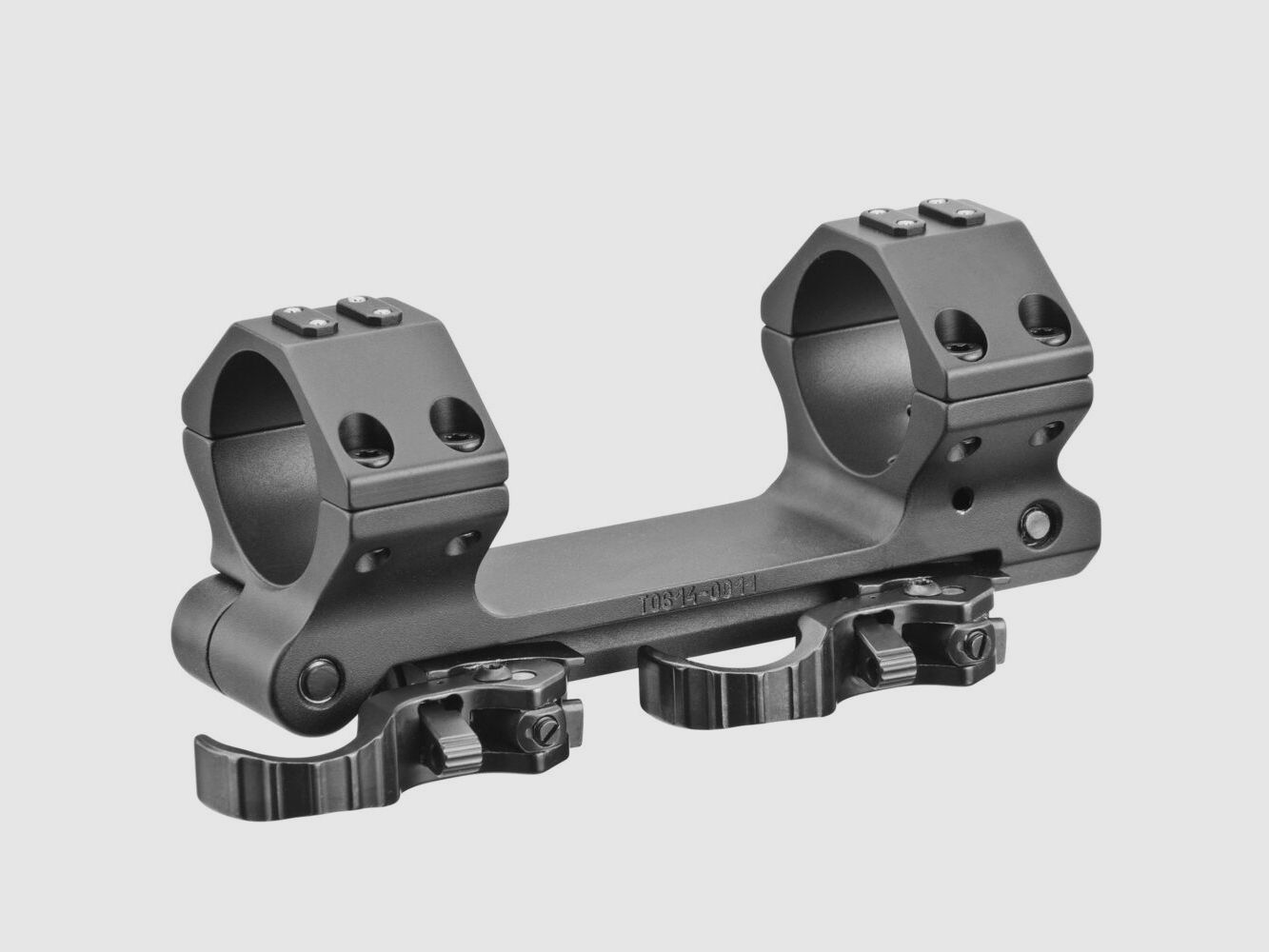 ERATAC Blockmontage Ø 30 mm mit einstellbarer Vorneigung 0-70 MOA Hebel Bauhöhe 25,0