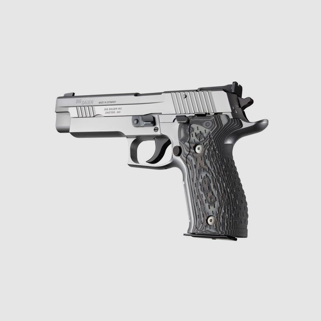 HOGUE Griffschalen f. SIG Sauer X-SERIES SA/DA G10, schwarz/grau gecheckert,