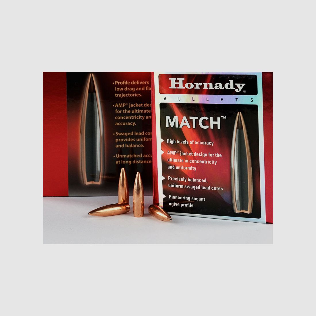 Hornady BTHP-Match Geschosse 1 Packung .30 / .308 Win. 168 grs (100 Stück á 0,479 €*)