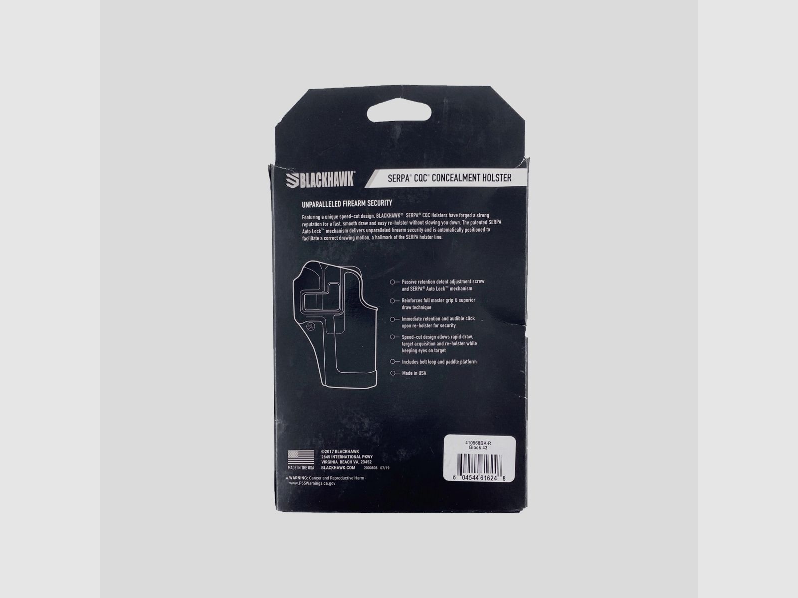 Blackhawk – Serpa CQC Hip Carry – Glock 43 [Rechtshand (RH)], Bild 3 von 4