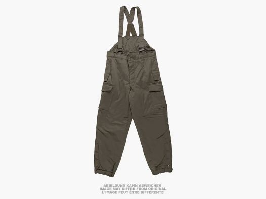 Österr. BH Thermohose, oliv, mit Träger, neuwertig Größe:104-108/III-IV