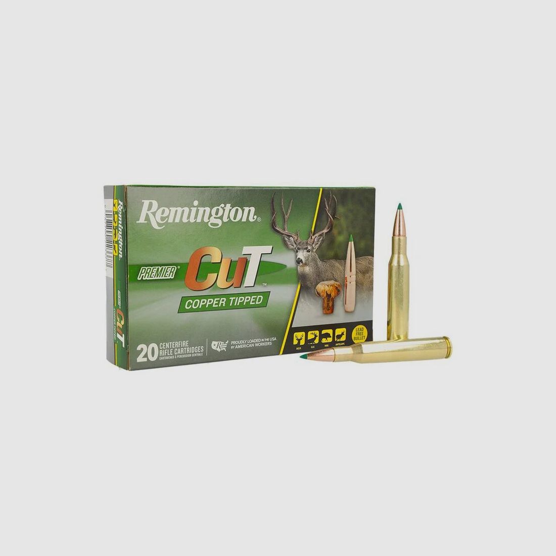 Remington Premier CuT Copper .270 Win. 130GR Tipped 20 cartucce