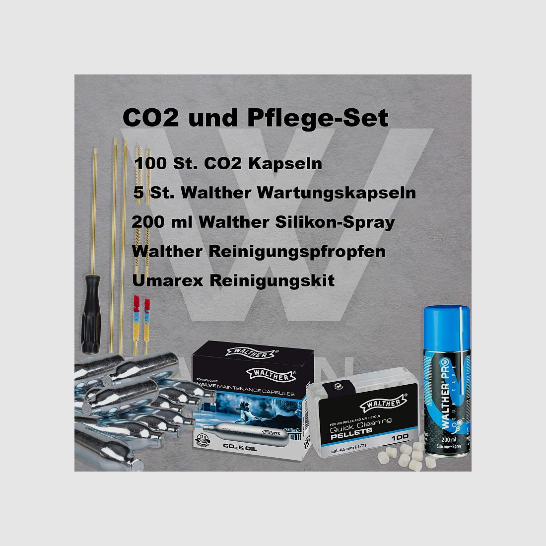 CO2 und Pflege-Set