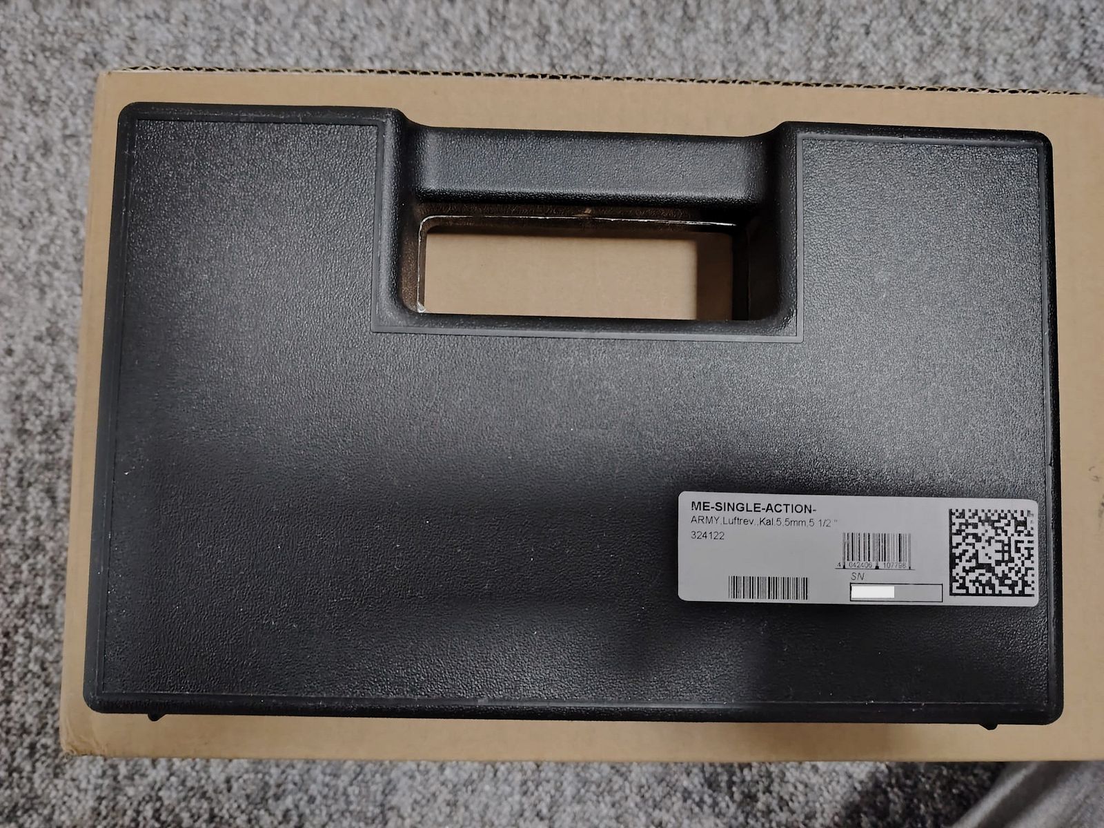 Cuno Melcher ME (Weihrauch) Single Action Army SAA LEP Revolver | 5,5 mm / .22 | incluso set di pezzi di ricambio e 6 bossoli finti in acciaio inossidabile / bossoli da allenamento | NUOVO & OVP