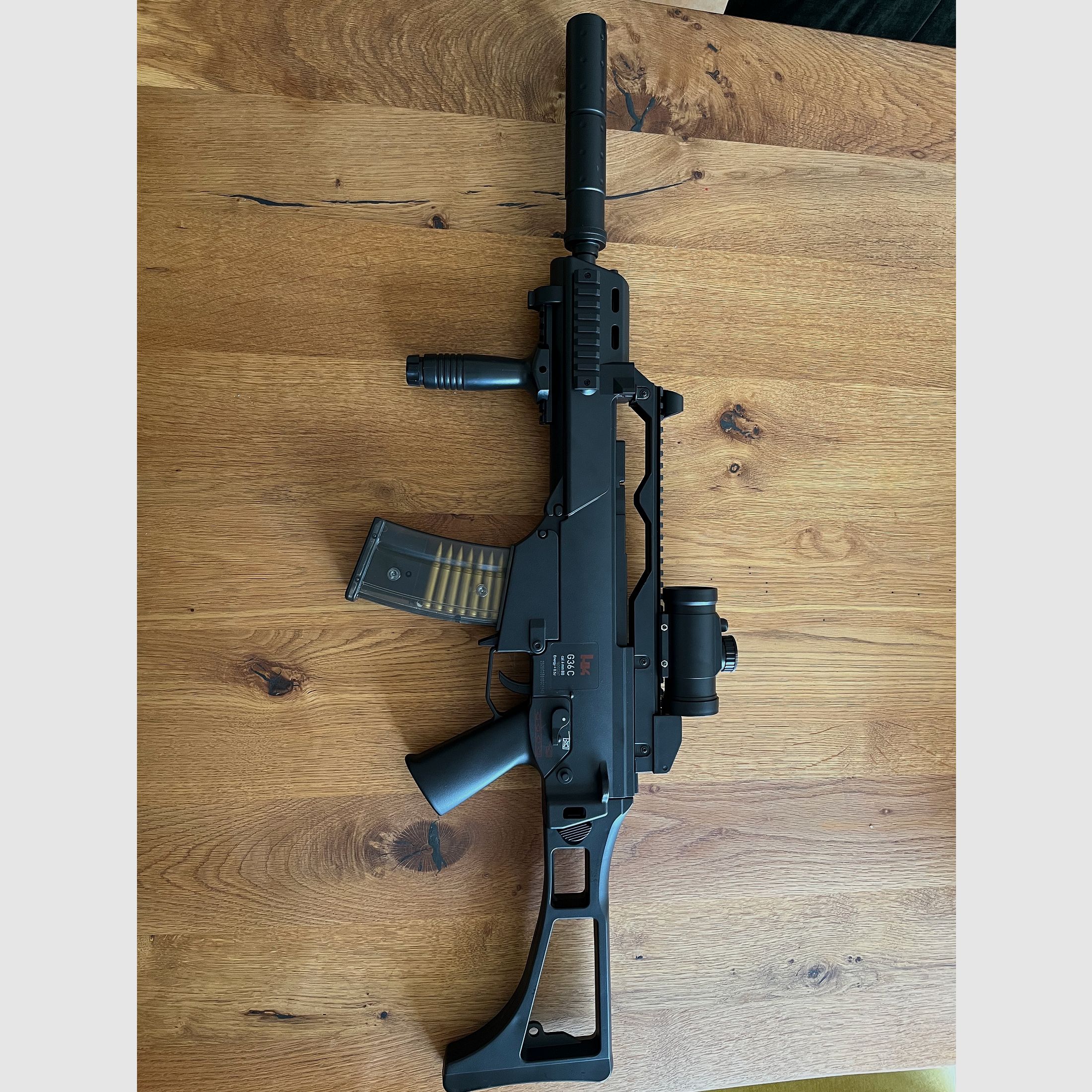 Umarex Airsoft Geweer G36C, elektrische Full-Auto Softairgeweer, aanvalsgeweer met 0,5 Joule, voor 6mm BB-ballen