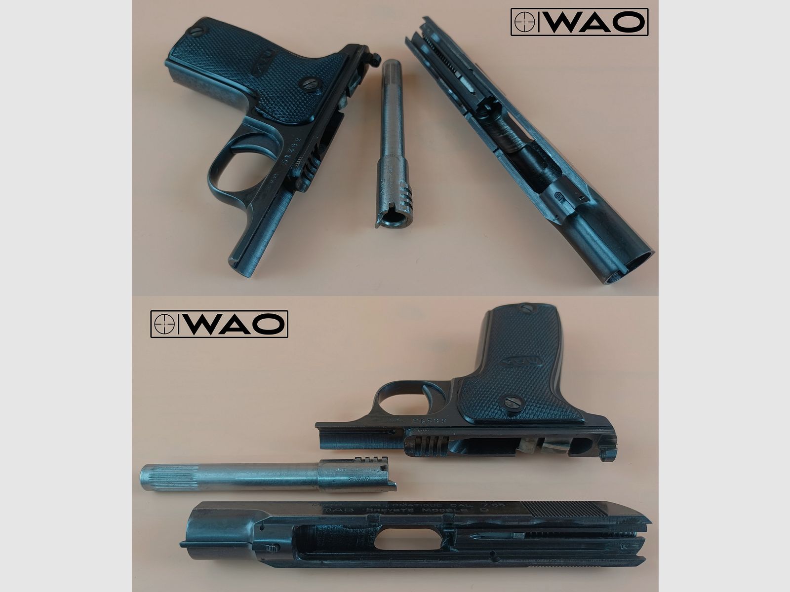 MAB Mod. D, Kal. 7,65mmBrowning *Sammlerset mit Holster & 2. Magazin"