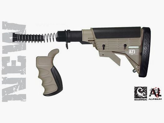 ATI Culata AR-15 retractil 6 posiciones Scorpion Exposicioón