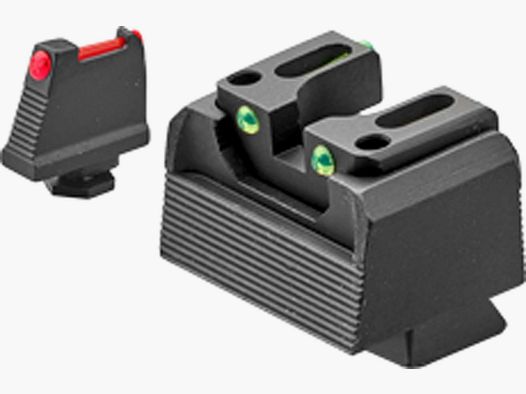 LPA Sights Visier RDS: Red-Dot-Sight kompatibel Walther PDP OR| Fiber (alle)| verstellbar| Stahl| Schwarz