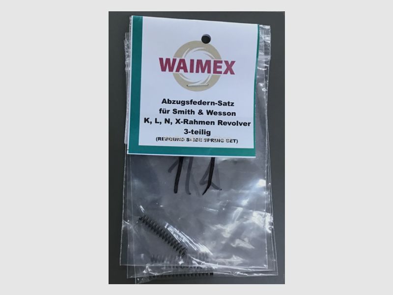Abzugsfedern-Satz, 3-teilig, für S&W K, L, N, X Rahmen Revolver (je 1x Abzugsfeder 11, 12 und 13P lc
