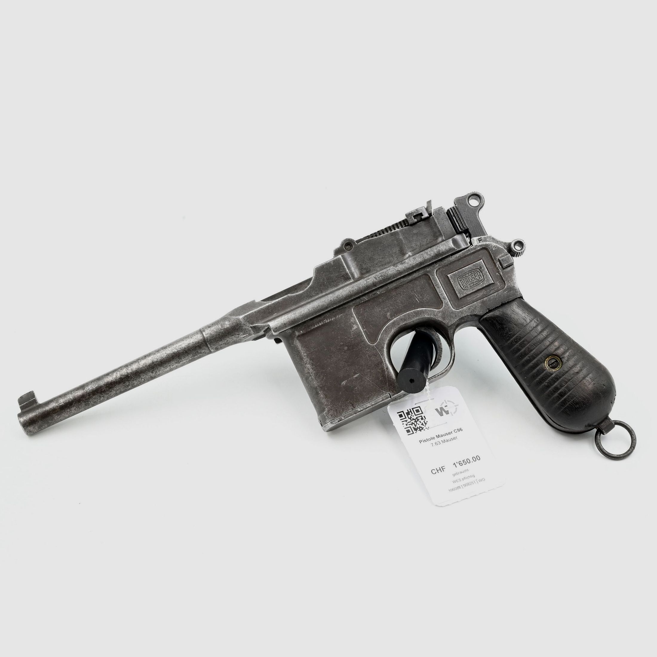 Pistolet Mauser C96 M1912, Occasion, 7.63 Mauser, image 1 sur 2
