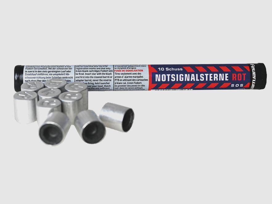 Emergency signal stars red 10 pcs.