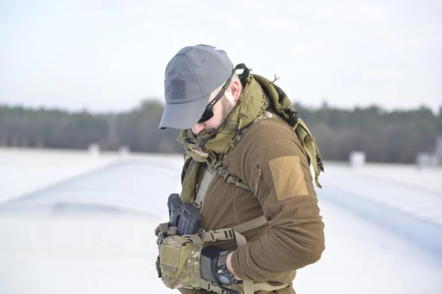 Forro polar Helikon ALPHA TACTICAL Grid verde oliva (BL-ALT-FG-02), imagen 36 de 40