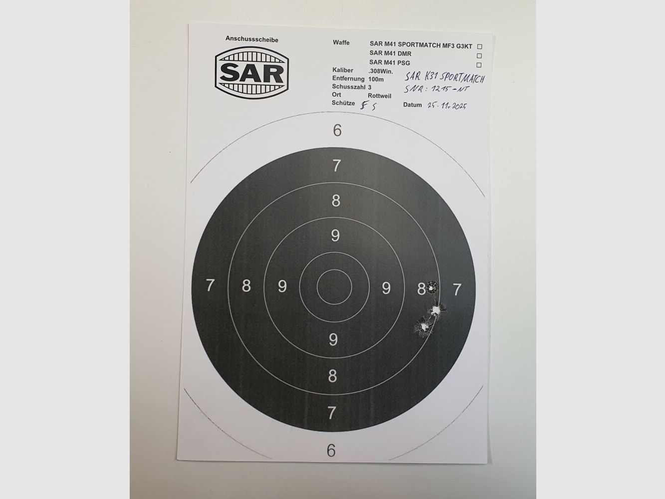 Schwaben Arms GmbH - Nowa produkcja - Karabin powtarzalny SAR K31 SPORTMATCH w kalibrze 308win. podobny do szwajcarskiego K31