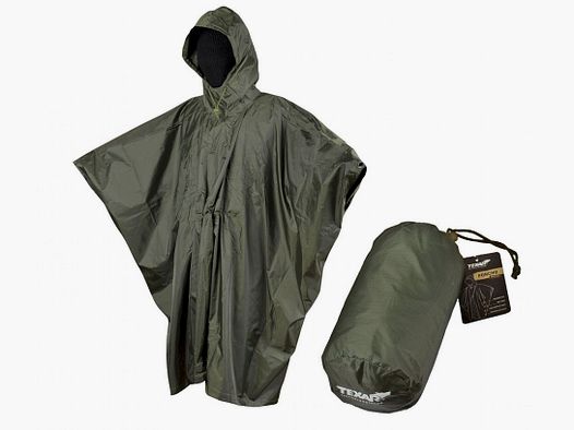 Olive ripstop poncho