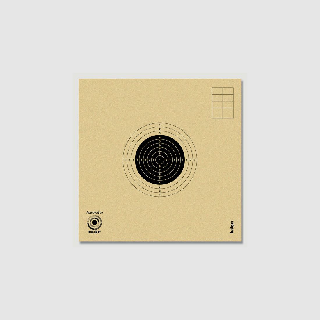 Krüger Luftgewehrscheiben 10m à1000 10x10cm