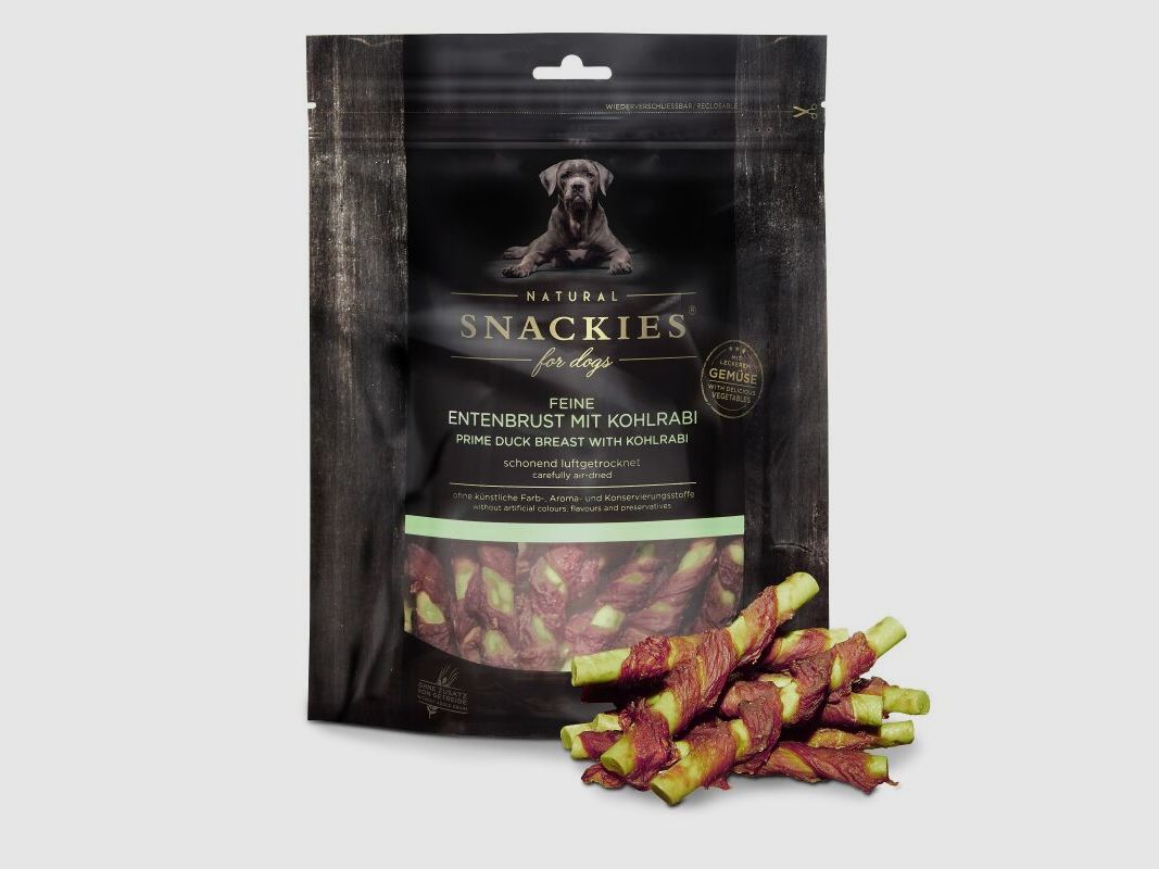 Snackies Hundesnack Feine Entenbrust mit Kohlrabi 180g