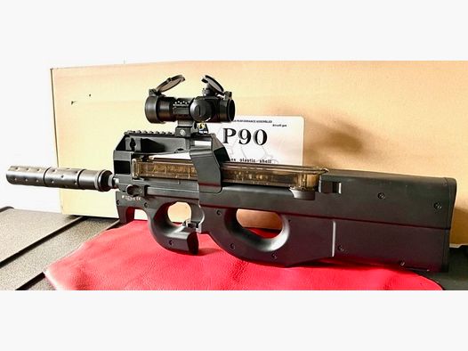 Airsoft Double Bell DB90 (P90) TR Silencer Sportline with Metal Gearbox (AEG, 6mm BB, Full Automatic) (From 14 years)