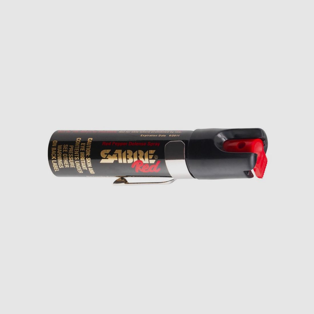 BOMBE SABRE RED AEROSOL GAZ 23,7 ML + TASCHENCLIP, Bild 2 von 2