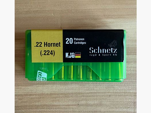 SAX ammunition cal. 22 Hornet lead-free