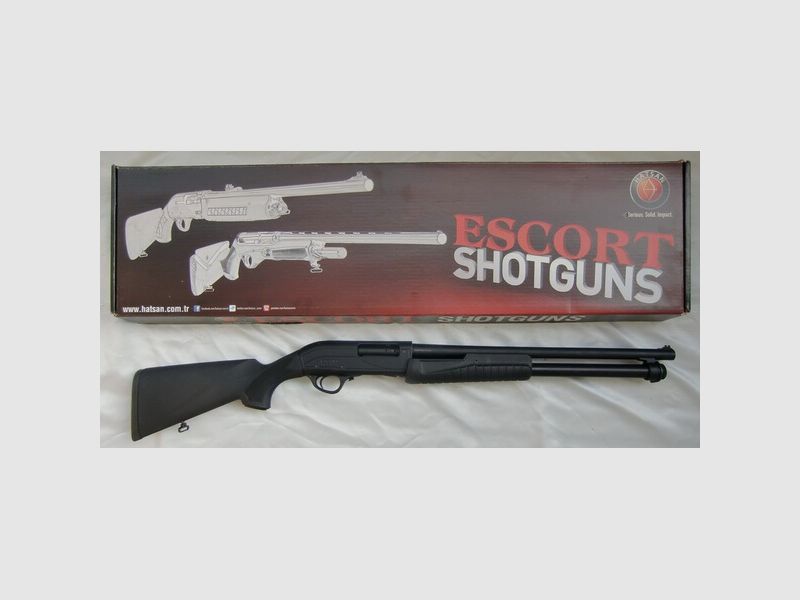 VORDERSCHAFT-REPETIERFLINTE ESCORT "AIM GUARD", Kal. 12/76, NEUWAFFE ZUM PREIS EINER GEBRAUCHTEN!!!