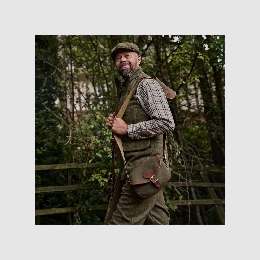 KENMORE vest F.GREEN/HERRINGBONE HARKILA size 50, image 5 of 9