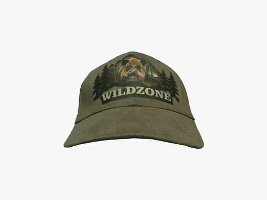 Wild Zone Cap grün mit Wildschweinprint