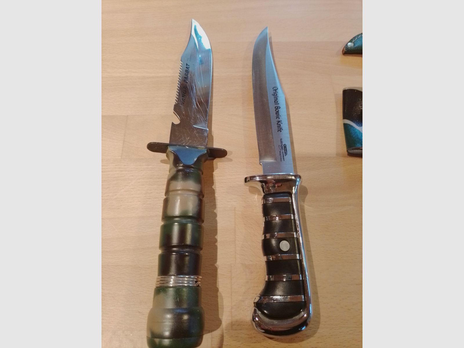 2 Messer Nanga Parbat und originales Bowie-Messer