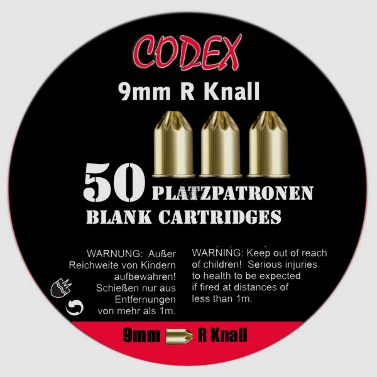 CODEX - Platzpatronen 9x17R Knall - 50 Stck