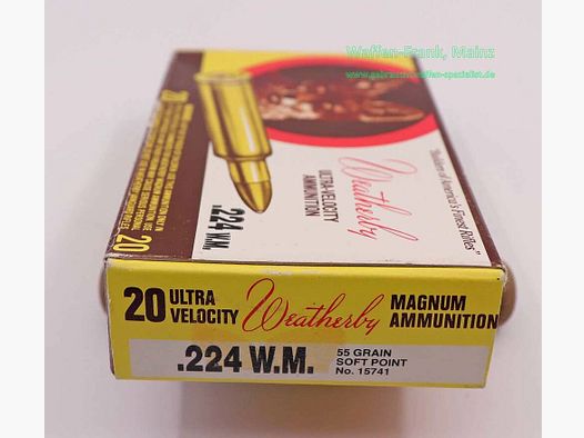 Weatherby - USA Cartouches de fusil .224WBY.Mag