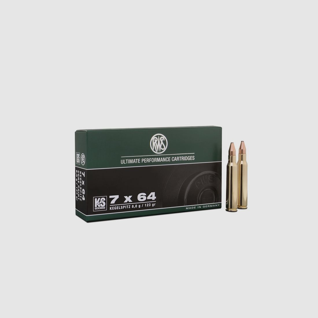RWS 7x64 KS 8.0/123gr. Rifle Cartridges