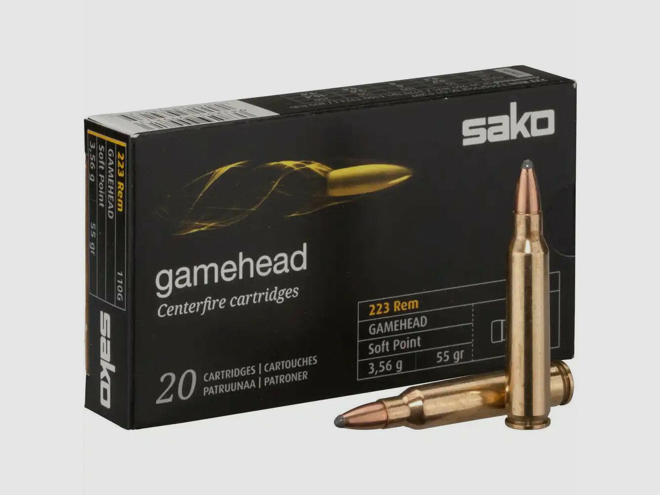Sako .223 Rem Gamehead 55grs / 3,6g